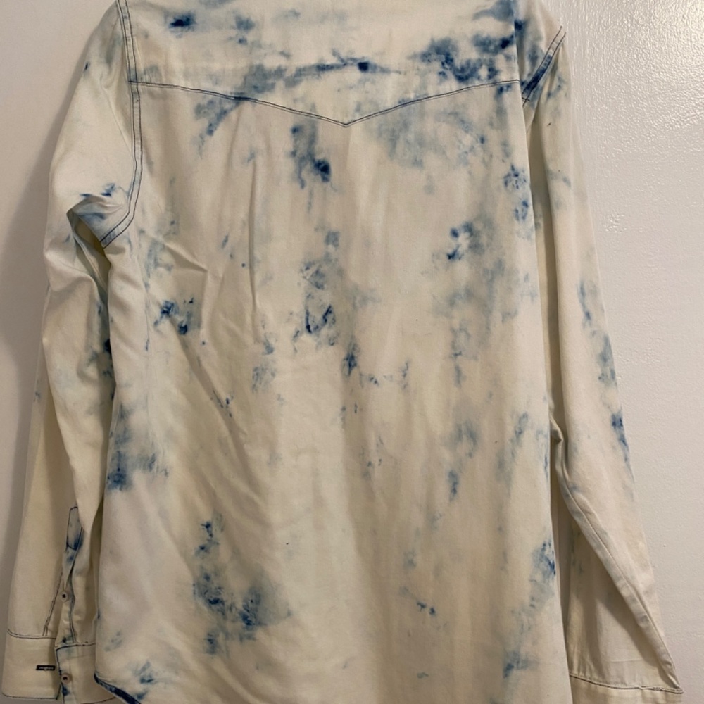 Nsf Tie Dye Button Down - image 5